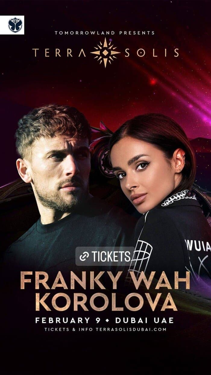 Terra Solis · Franky Wah - Dubai event flyer