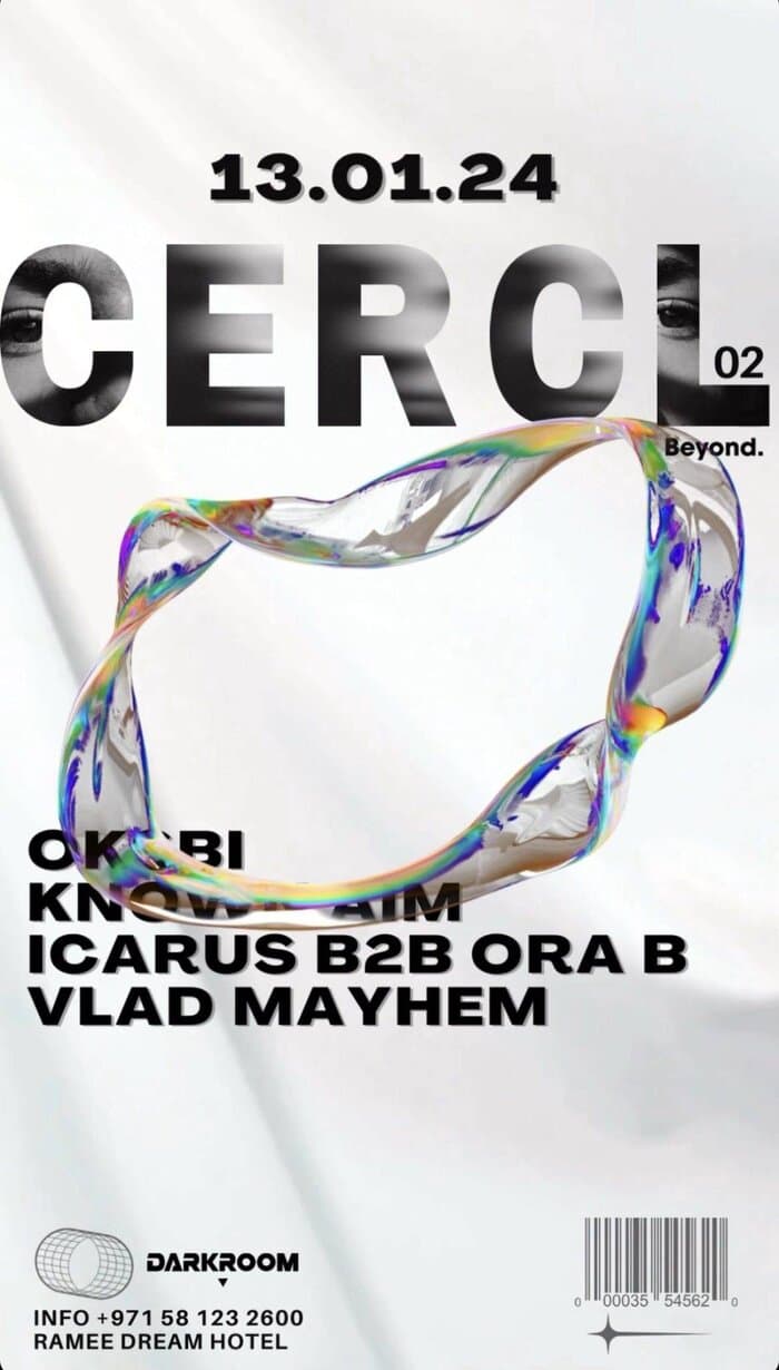 CERCL · Darkroom - Dubai event flyer