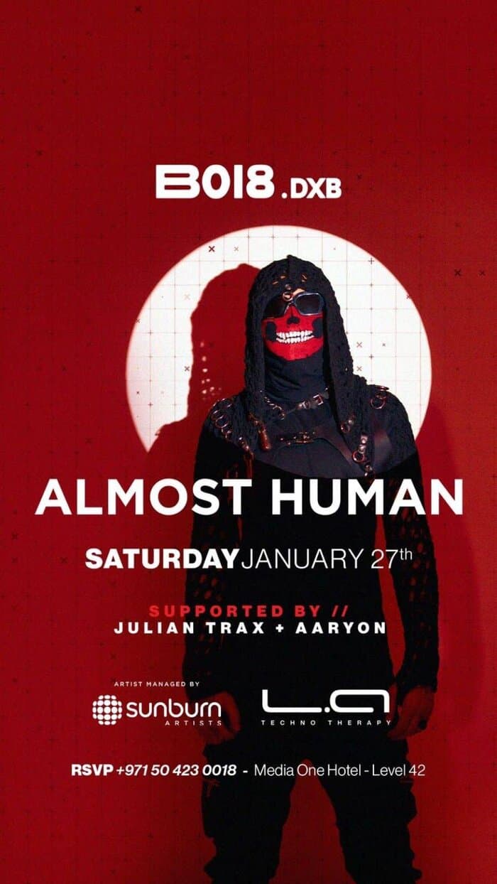 B018 DXB - Dubai event flyer