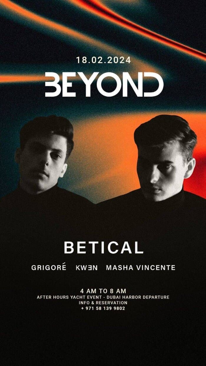 Beyond · Dubai Harbour - Dubai event flyer
