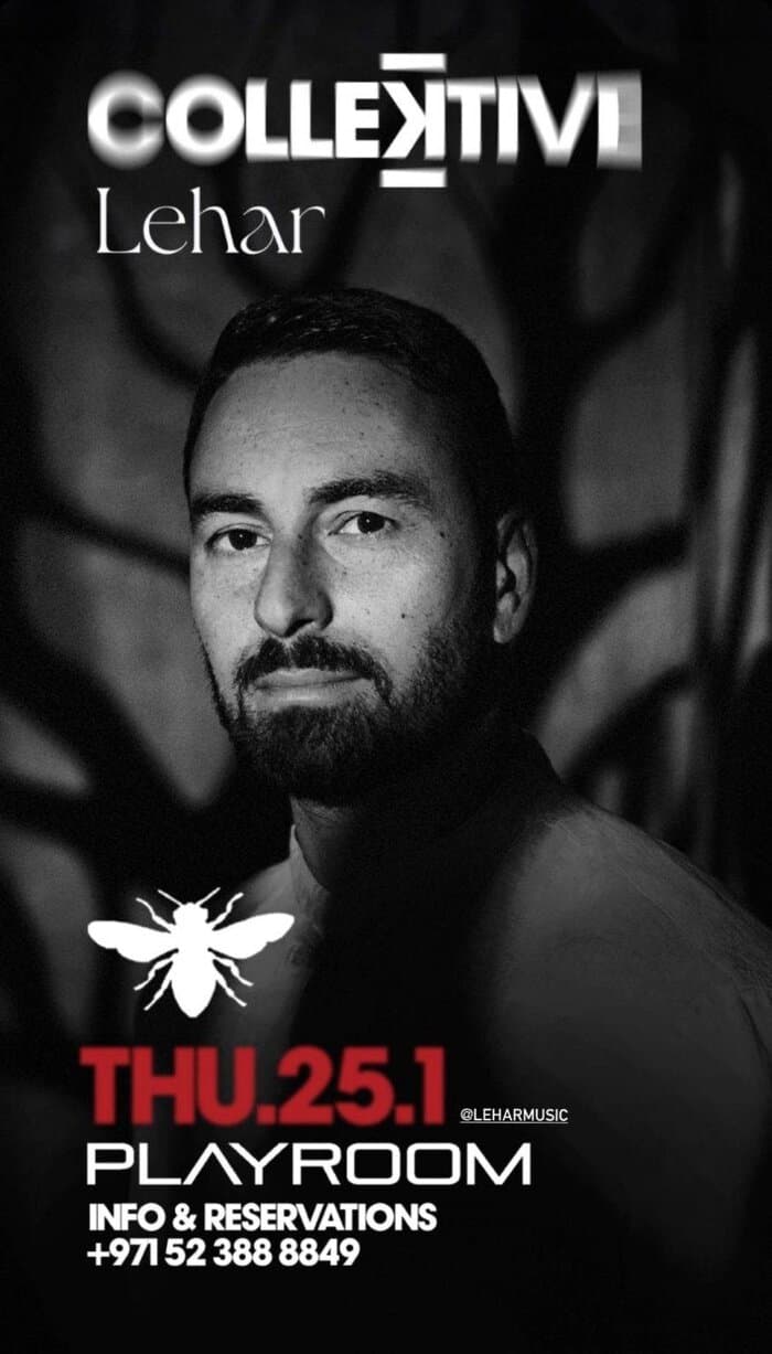 Playroom · Lehar - Dubai event flyer