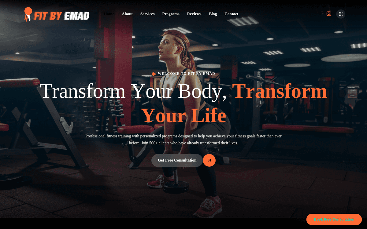 FitByEmad website